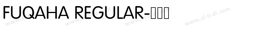 FUQAHA REGULAR字体转换